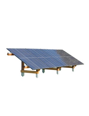 Structure au sol en bois support panneaux photovoltaïques - MODULAND CSR+