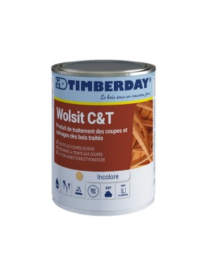 Traitement des coupes bois autoclave gris - TIMBERDAY WOLSIT C&T Silvergrey