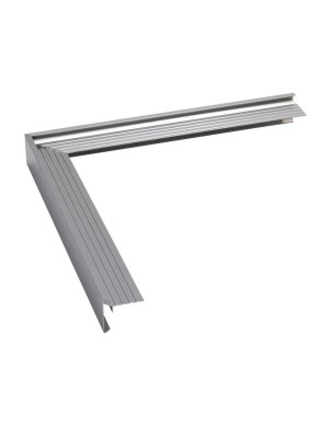 Profil de rive aluminium angle extérieur pour toiture plate EPDM