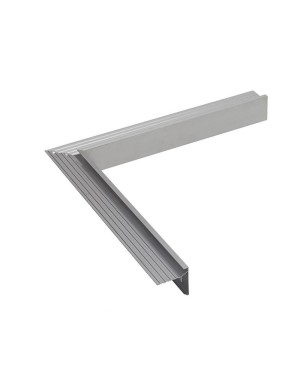 Profil de rive aluminium angle intérieur pour toiture plate EPDM