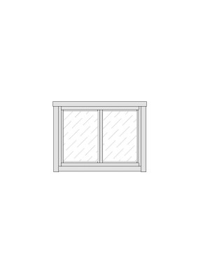 Fenêtre bois battant 2 vantaux - MODULAND M10