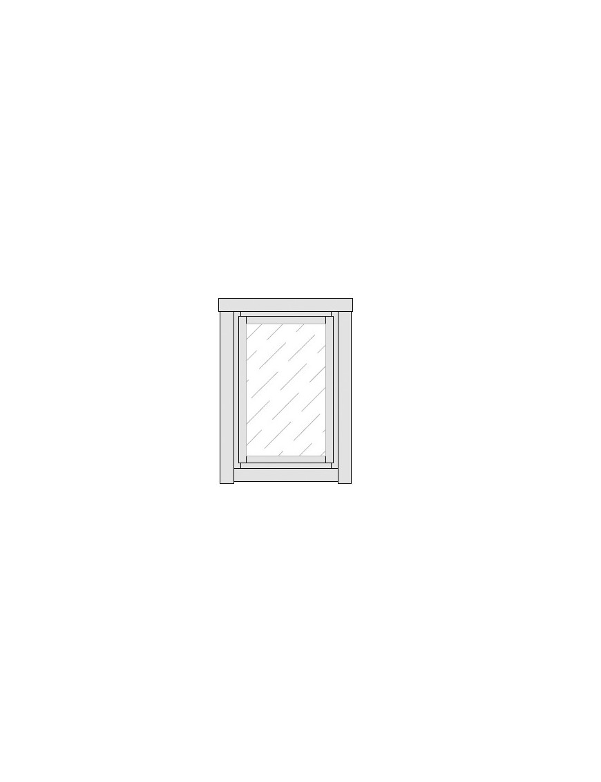 Fenêtre bois battant 1 vantail - MODULAND M09